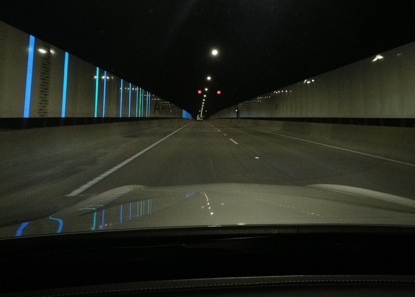 Driving in M8 tunnel, Sydney