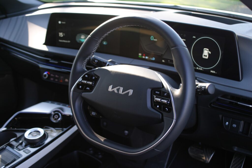 Kia EV6 GT-Line AWD steering wheel